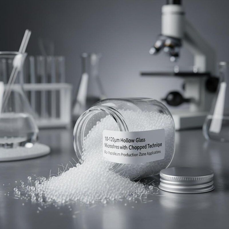 10 bis 120 μm hohle Glasmikrosphären mit gehackter Technik für Anwendungen in Erdölförderzonen