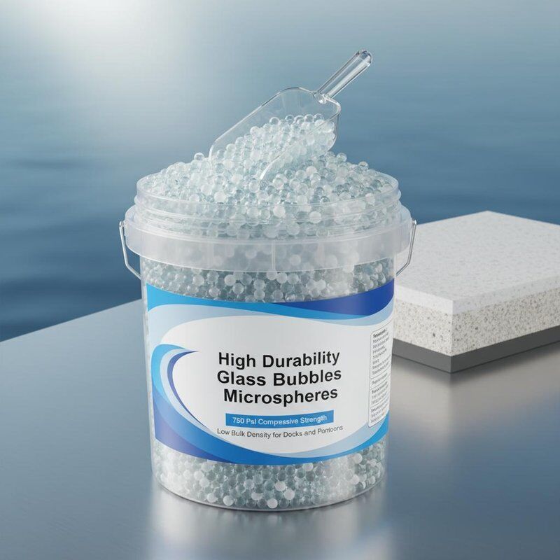 Hochfeste Glashohlkugeln mit 750 psi Druckfestigkeit und geringer Schüttdichte für Stege und Pontons