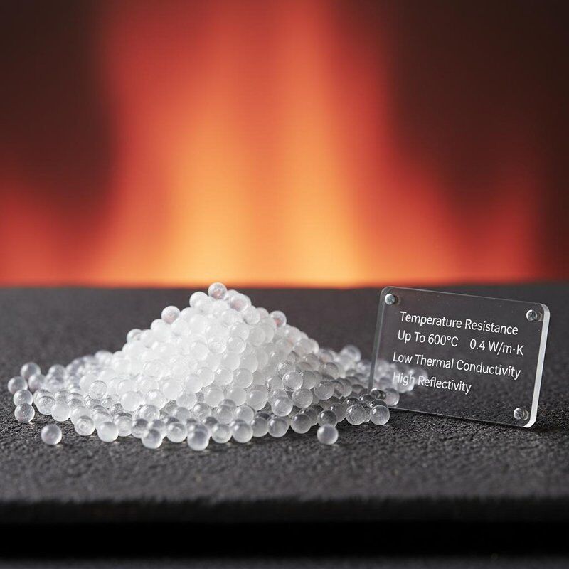 Temperaturbeständigkeit bis 600°C Hohlglasperlen mit geringer Wärmeleitfähigkeit 0,04 W/m·K und hoher Reflexibilität