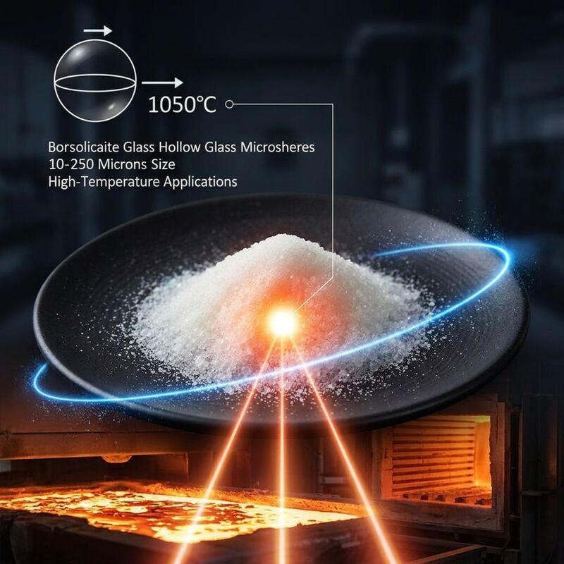 Hochfeste Glaskügelchen-Mikrosphären mit 100 MPa Druckfestigkeit und geringer Wärmeleitfähigkeit von 0,04 W/m·K für verbesserte Materialleistung