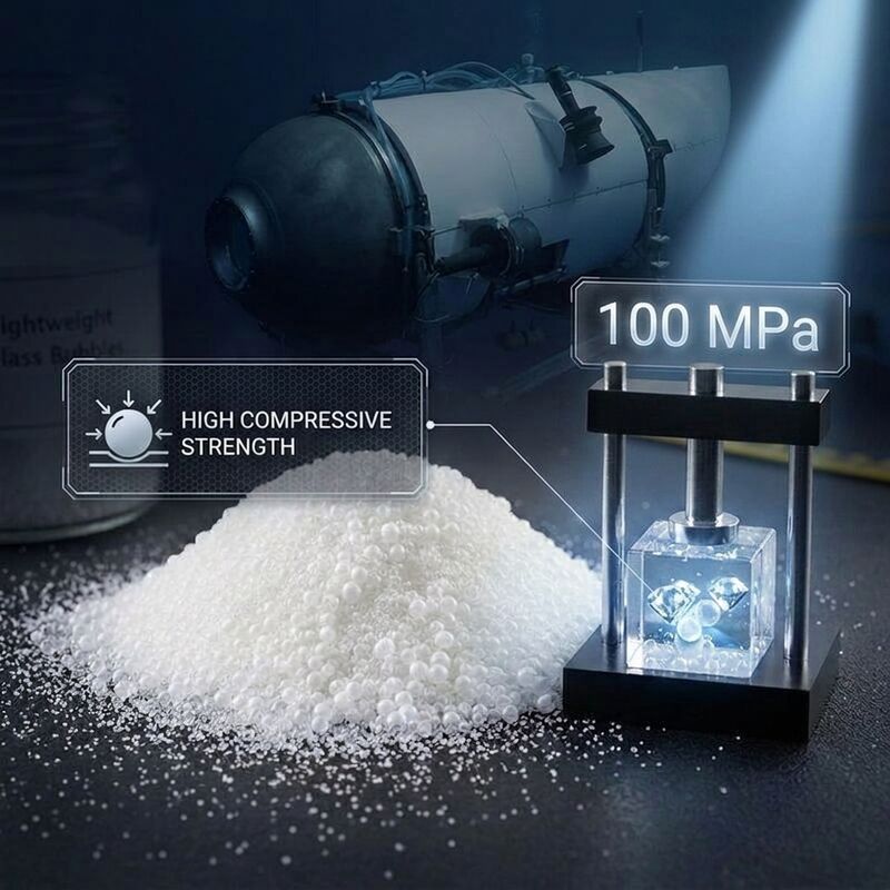 Hohle Glasblasen mit sehr geringer Dichte HN15 0,08-0,15 g/cm3 Wärmedämmstoff für energieeffiziente Beschichtungen